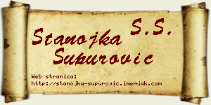 Stanojka Supurović vizit kartica